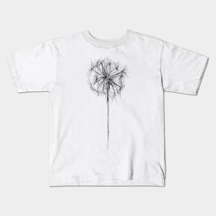 Dandelion Wish Flower Kids T-Shirt